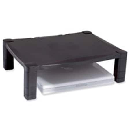 Proplug Monitor Stand- w-o Drawer- Adjust. Height- Cable Management- BK PR18520